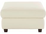 Hocker DOMO COLLECTION "Sully B/T 82/76cm", beige (creme), B:82cm H:44cm T:76cm, Luxus-Microfaser ALTARA NUBUCK (100% Polyester);Kunstleder SOFTLUX;Luxus-Microfaser (100% Polyester);Chenille (100% Polyester), Hocker, Polsterhocker