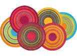 Teppich "Cosmic Colours" Gr. 41, bunt, B:70cm H:9mm L:120cm, Kunstfaser, WASH+DRY BY KLEEN-TEX, Teppiche, Teppich, rutschhemmend, waschbar, Wohnzimmer