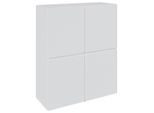 Xora Highboard, Weiß, Kunststoff, 6 Fächer, 99.4x119.4x39.8 cm, Wohnzimmer, Kommoden & Sideboards, Highboards
