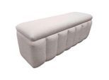 Novel Sitzbank, Beige, Kunststoff, 2-Sitzer, 120x46x41 cm, Truhe im Sitz, Esszimmer, Bänke, Sitzbänke