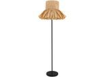 Collett's Monde Stehleuchte, Natur, Schwarz, Metall, Papier, Abstraktes,Abstraktes, 150 cm, RoHS, CE, Fußschalter, Lampen & Leuchten, Innenbeleuchtung, Stehlampen, Stehlampen