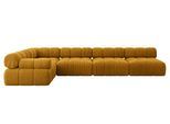 ECKSOFA modulares Sofa Mende-L3 - 380x190x70 cm Senfgelb Cord