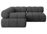 ECKSOFA modulares Sofa Mende-L1 - 190x190x70 cm Grau Bouclé