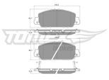 TOMEX BRAKES Bremsbelagsatz, Scheibenbremse tx1998 Vorderachse für HONDA (GAC)