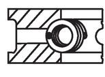 MAHLE Kolbenringsatz 50437n0 für Porsche