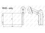 NRF Wärmetauscher, Innenraumheizung 54253 für Ford VW SEAT