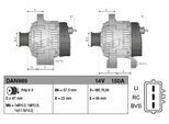 DENSO Generator dan989 für LAND ROVER