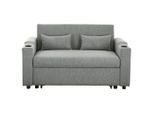 Livetastic , Dunkelgrau , Metall , Füllung: Polyester , 150x91x85 cm , Liegefunktion , Wohnzimmer, Sofas & Couches, Schlafsofas, Schlafsofas