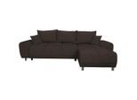Möbelix , Braun , Textil , Füllung: Schaumstoff,Schaumstoff , 296x182 cm , Wohnzimmer, Sofas & Couches, Schlafsofas, Schlafsofas
