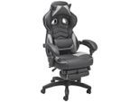 Livetastic , Grau, Schwarz , Holz, Metall, Kunststoff, Textil , Pappel , Sperrholz , 68.5x116-124x65 cm , Sitzfläche 360° drehbar , Büromöbel, Bürostühle, Gaming Stühle
