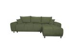 Möbelix , Dunkelgrün , Textil , Füllung: Schaumstoff,Schaumstoff , 296x182 cm , Wohnzimmer, Sofas & Couches, Schlafsofas, Schlafsofas