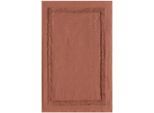 Badematte EGERIA "LIVA", braun (tan), H:5mm, Baumwolle, Badematten, Badematte, 50x80 cm, Waffelpiqué Struktur