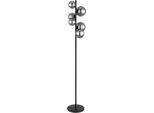 GLOBO LIGHTING LED Stehlampe "RIHA", schwarz (schwarz matt), 6, Ø 28,5cm H: 155cm, 1 Stk., Leuchten, Stehleuchte, Glas, Design Leuchte, Wohnzimmer, LED Stehlampe
