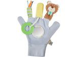 Greifspielzeug STERNTALER "Spielhandschuh BÄR Bo", eisblau, Greifspielzeug, KinderB:23cm L:30cm, Flauschstoff, B:23cm L:30cm
