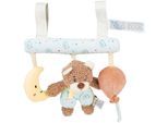Greifspielzeug STERNTALER "Spielzeug Aufhänger BÄR Bo", bunt, Greifspielzeug, KinderB:6cm H:19cm L:26cm, Flauschstoff, B:6cm H:19cm L:26cm
