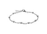 Armband AMELIA PARKER "AB005S", silber, Armbänder, Damen, 16-19cm, Edelstahl, Armband