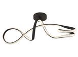 GLOBO LIGHTING Deckenleuchte "SWIRL", schwarz (schwarz matt), H: 33cm, 1 Stk., Leuchten, Deckenlampe Wohnzimmer-Leuchte Schlafzimmer-Leuchte Flur Küche, Deckenleuchte