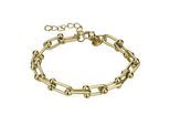 Armband MARC LAUDER "MBA14GG", gold, Armbänder, Damen, 15cm-18.5cm, Edelstahl, Armband