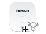 TechniSat SATMAN 65 PLUS Sat-Antenne inkl. Halteschelle und Halterung rot polarweiß