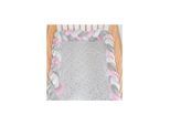 Cangaroo Bettnestchen Braidy geflochten, Bettumrandung 220 x 13 x 3,5 cm rosa