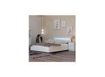 HOME DELUXE LED Bett mit Schubladen NUBE - 180 x 200 cm Weiß