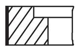 MAHLE Kolbenringsatz 03490n0 für Audi Volvo