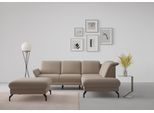 Ecksofa SIT & MORE "Fashion L-Form", grau (taupe), B:250cm H:84cm T:207cm, Sofas, Ecksofa, wahlweise mit Kopfteilverstellung und Vorziehsitz, motorisch