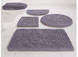 Badematte MÖVE "Superwuschel, Badvorleger, Badezimmer Teppich" Gr. 8, grau (stone), H:40mm, Polyester, Badematten, Badematte, Mikrofaser-Badematte, Badteppich, rechteckig, rund & als 3-tlg. Set