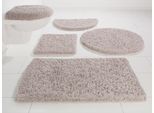 Badematte MÖVE "Superwuschel, Badvorleger, Badezimmer Teppich" Gr. 2, weiß (cashmere), H:40mm, Polyester, Badematten, Badematte, Mikrofaser-Badematte, Badteppich, rechteckig, rund & als 3-tlg. Set