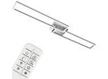 BRILONER LEUCHTEN LED Deckenleuchte "3145018 FRAME", silber (chrom, alu), Leuchten, Deckenlampe, 110x24,8x7,8cm, Chrom, 40W, Wohnzimmer, Schlafzimmer, LED Deckenleuchte