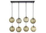 GLOBO LIGHTING Hängeleuchte "HERMI II", altmessing, 1 Stk., Leuchten, Pendelleuchte / Wohnbereich / altmessing / Metallgeflecht / Kugeln, Hängeleuchte
