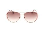 Marc Jacobs bruine lens roze detail gouden zonnebril