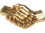 Dekoobjekt KARE DESIGN "Shake Hands 25cm", gold, B:25cm H:9cm T:13cm, Polyresin, Dekofiguren, Dekoobjekt, verschiedene Farben