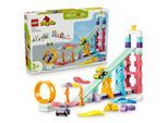 Konstruktionsspielsteine LEGO "Kreative Sprungschanzen mit kleinen Flitzern 3-in-1-Set (10478)", bunt, Spielbausteine, Kinder, Kunststoff, Konstruktionsspielsteine, LEGO DUPLO Town; Made in Europe