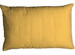 Kissenbezug CASATEX "Uni", gelb (curry), B:40cm L:80cm, Satin, Baumwolle, Kissenbezüge, Kissenbezug, Uni Design, Reißverschluss, tolle Farben