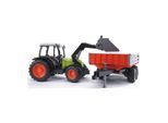 Bruder Bruder 02112 Claas Nectis 267F plus Frontlader mit Anhänger
