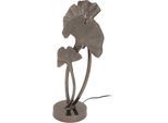 KAYOOM Tischleuchte "Bailey", schwarz, 1, H: 52cm, 1 Stk., Leuchten, Dekorative Tischleuchte im Gingko-Blatt-Design, handgefertigt Metall, Tischleuchte