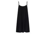 Midikleid KAFFE "Kleid KApauline", Damen, Gr. 44, N-Gr, schwarz (schwarz deep), Obermaterial: 100% Baumwolle CO., Kleider Midikleid