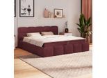 Möbelix , Bordeaux , Textil , geometrisch , H3 , 1-Zonen , 160x200 cm , Federleisten mit Duokappen ,