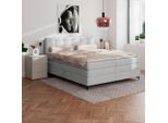Möbelix , Silberfarben , Metall , H3 , 1,1-Zonen , 160x200 cm , Schlafzimmer, Betten, Boxspringbetten