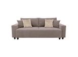 Luca Bessoni , Taupe , Holz, Metall, Textil, Holzwerkstoff , Birke, Fichte, Kiefer , massiv, teilmassiv, Sperrholz , Füllung: Silikon, Schaumstoffflocken,Silikon, Schaumstoffflocken , 240x119 cm , Bettkasten erhältlich, Stoffauswahl, Schlafen auf Sitzhöhe, Bettfunktion erhältlich, Rücken echt, individuell planbar , Wohnzimmer, Sofas & Couches, Wohnlandschaften, Wohnlandschaften mit Bettfunktion