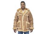 Designer winterjas van schapenvacht voor heren, Zaragoza