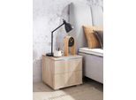 Nachtkommode PRIESS, beige (struktureichefarben hell), B:41cm H:39cm T:38cm, Sideboards