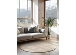 Teppich HANSE HOME "Jaipur Juteteppich, als Läufer und in Rund", weiß, H:10mm Ø:160cm, Jute, Teppiche, Teppich, 100% Naturfaser, Wohnzimmer, Esszimmer, Schlafzimmer, GRS