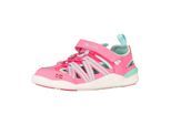Sandale TROLLKIDS "Kids Saltfjord Barefoot Sandal", Mädchen, Gr. 38, light magenta, schwarz mint, Synthetik, Schuhe Sandale, Barfußschuh