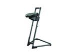 STIER Stehhilfe mit Stahlgestell schwarz Sitzhöhe 600-850 mm PU-Sitz (904690)