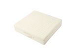 SITZKISSEN orthopädisch 50/50/10 cm – Sesselkissen creme