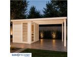 Sanotechnik , Naturfarben , Holz , Fichte , 230x219.5x460 cm , Wellness, Saunas