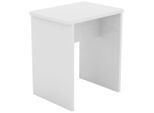 Mid.you , Weiß , Holzwerkstoff , rechteckig , 40x45x30 cm , Wohnzimmer, Hocker, Hocker