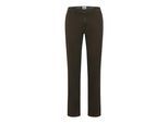 Chinohose BRAX "Style EVANS", Herren, Gr. 24, Normalgrößen, olivgrün, Web, 77% Baumwolle, 20% Lyocell, 3% Elasthan, Hosen Chinohose
